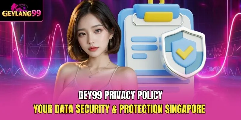 GEY99 Privacy Policy — Your Data Security and Protection Singapore promotional banner with GEYLANG99 branding