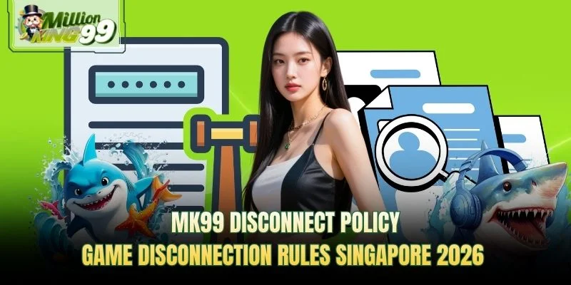 MK99 disconnect policy — game disconnection rules Singapore 2026 promotional banner