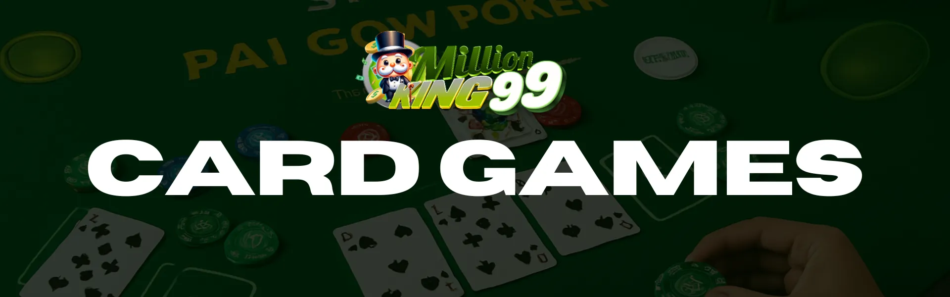 MILLIONKING99 CARD GAMES banner for Singapore players